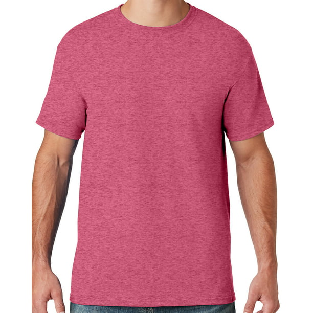 Moisture-Wicking Cotton/Poly T-shirt, XL Vintage Heather Red - Walmart.com