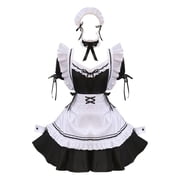 ICQOVD Womens Lovely Maid Cosplay Costume Animation Show Japanese Outfit Dresses Clothes