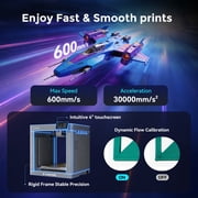Flashforge Creator 5 Pro 3D Printer, 4-Nozzle Multi-Color & Multi-material Printer, Zero Purge Waste for Multi-Scenario