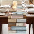 thumbnail image 3 of Table Runners 72 Inches Long Dress Scarves, Brown Pink Vintage Farmhouse Kitchen Table Runner, Coffee Tablerunners, Retro Farmhouse Elegant Pastoral 16x72 Inch, 3 of 9