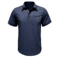 thumbnail image 2 of CaiJunJia George Polo Shirt,Men's Classic Fit Short Sleeve Dual Tipped Collar Polo Shirt, 2 of 6