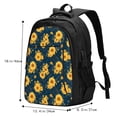 thumbnail image 5 of Salouo Blue Striped Sunflower A Pattern Extra Large Travel Laptop,Backpack with USB Charging Port College Backpack Business Work Bag Casual Daypack Fits for Men & Women, 5 of 7