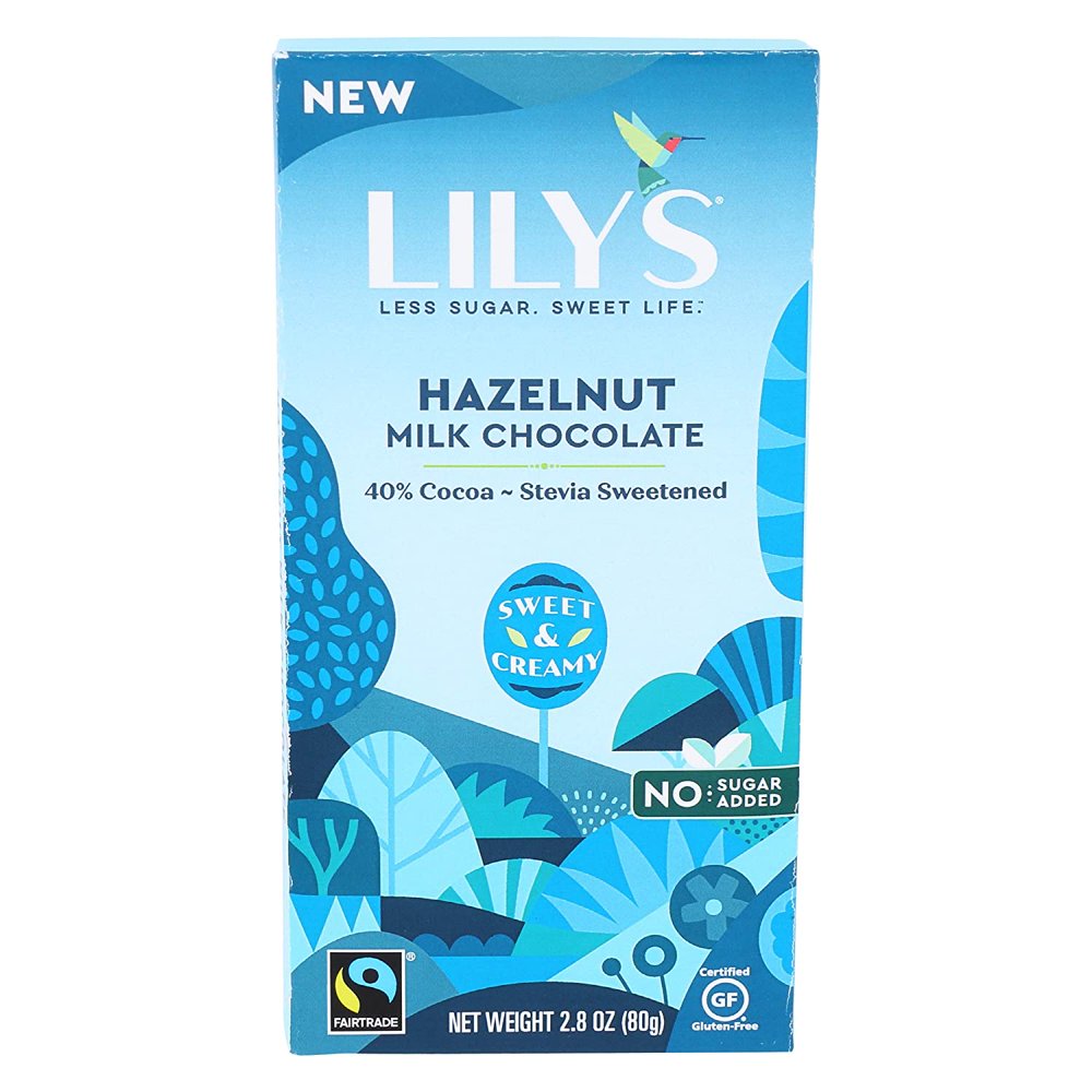 LILYS CHOCOLATE 40 Cocoa Milk Chocolate Hazelnut Bar, 2.8 OZ Walmart
