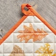 thumbnail image 2 of Maison d' Hermine Colors of Autumn 100% Cotton Set of 2 Pot Holders with Loop Heat Resistant for BBQ Cooking Baking Grilling Microwave Barbecue (8 Inch by 8 Inch), 2 of 3