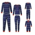 thumbnail image 1 of Matching Family Pajamas Sets Christmas PJ's Snowflake Print Top and Pants Bottom Sleepwear, 1 of 10
