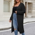 thumbnail image 5 of Gamivast Long Cardigan Sweaters for Women Plus Size Open Front Chunky Knit Lightweight Duster Outerwear Casual Fall Winter Tops Loose Fit Ribbed Cuffs Cozy Sweaters, 5 of 6