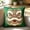 Green, variant on Miwamany Traditional Lion Head Decorative Pillow Cushion, Flock Throw Pillowcase, Cultural Home Decor Accent for Living Room Bedroom Sofa