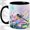 Black, variant on Watercolor Dragonfly Lotus Coffee Mug, Dragonfly Mug, Calm Tea Break, Pink Lotus Pond with Iridescent Wings, Pastel Floral Ceramic Cup Decor, Garden Insect Art, Women Nature Lovers
