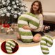 thumbnail image 2 of Candy Cane Cojín de sofá suave Verde 19,6 pulgadas Decorativo con forma de caramelo, 2 of 7