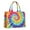 Rainbow Tie Dye, variant on Large Capacity Tote Bag,Rainbow Tie Dye Mandala Pattern Handbag Fashion Luxury Tote Bag,15.7"x13"x 5.1" Inches,Laptop Compatible