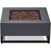 Real Flame Blake Metal Propane Fire Table with Conversion Kit in Slate Gray