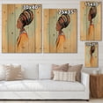 thumbnail image 4 of Designart 'Portrait of African American Woman With Turban II' Modern Print on Natural Pine Wood, 4 of 5