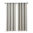 thumbnail image 3 of Sonive Blackout Curtains set of 2 Ultra Lightweight Grommet Top Living Room Bedroom Curtains, Beige, 42"Wx72L"(2 Panels), 3 of 10