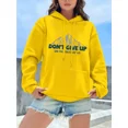 thumbnail image 3 of Sudadera Hoodie Mujer Con Capucha Estampada Don't Give Up, 3 of 7