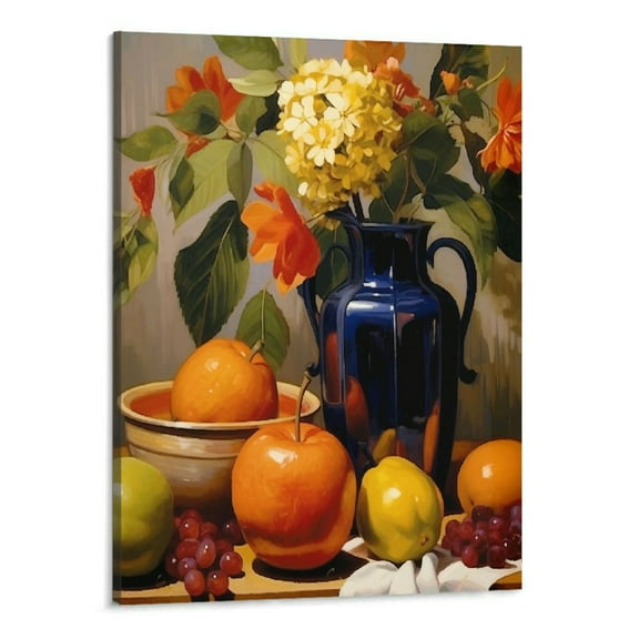 Creowell  Kitchen Canvas Wall Art For Living Room Bedroom Decor,Fruits And Vegetables in The Kitchen Pictures Home Decor Wall Art Canvas Paintings Artwork Home Kitchen Wall Decor 16x20 Inch