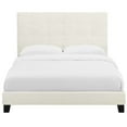 thumbnail image 4 of Modway Melanie Full Tufted Button Performance Velvet Platform Bed in Ivory, 4 of 5