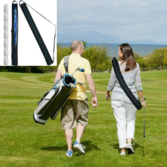 Funda aislante para enfriador de cerveza para bolsas | Portabebidas con capacidad para 7 latas | Material térmico 600D | Correa de Correa | Se adapta a bolsas de golf, carrito, soporte, domingo