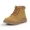 Brown, variant on Meckior Toddler Girls Boys Boots Winter Snow Combat Booties Lace Up Casual Shoes for Little Kids