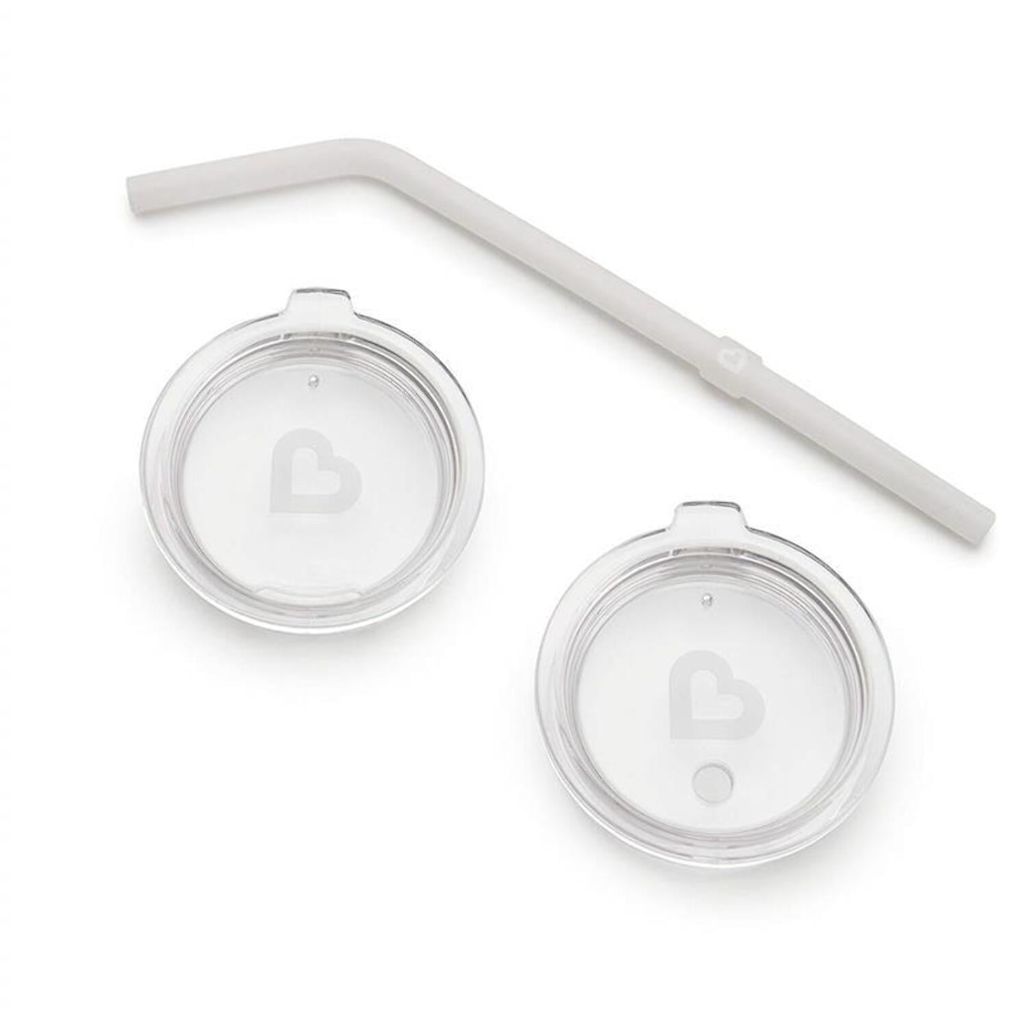 (2 pack) Munchkin® Miracle® Big Kid Straw & Open Sipper Lids, Unisex, 3 Piece Set