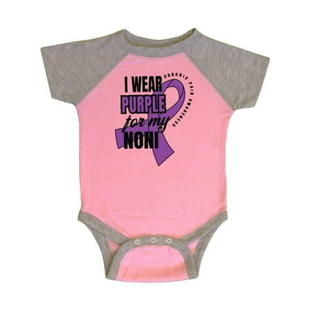 

Inktastic Chronic Pain I Wear Purple For My Noni Gift Baby Boy or Baby Girl Bodysuit