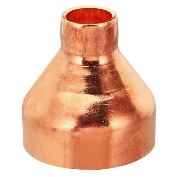 Uxcell 2 1/8" to 7/8" ID Copper Reducer, Copper Reducing Coupling Pressure Fitting Pipe Tube Connector Adapter