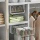 thumbnail image 3 of Cajón de almacenamiento debajo de la mesa para oficina, de plástico transparente, sin perforaciones, organizador de ropa interior de gran capacidad, 3 of 6