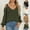 Army Green, variant on Cable Knit Sweater for Women Pullover V Neck Green Loose Solid Women's Sweaters XL