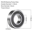 thumbnail image 2 of R8-2RS Deep Groove Ball Bearings WAFJMAF High Carbon Steel Double Sealed Ball Bearings, Precision Replacement for Automotive Machinery, 10Pack (1/2" x1-1/8" x5/16"), 2 of 4