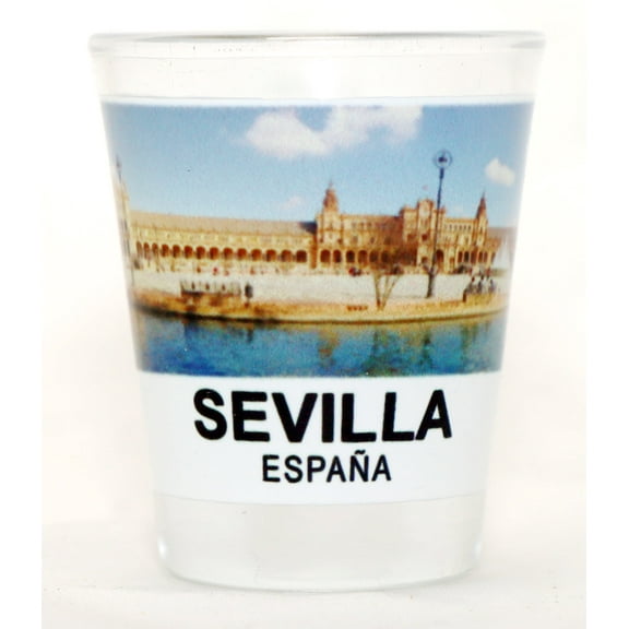 Seville (Sevilla) Spain Plaza de España Shot Glass