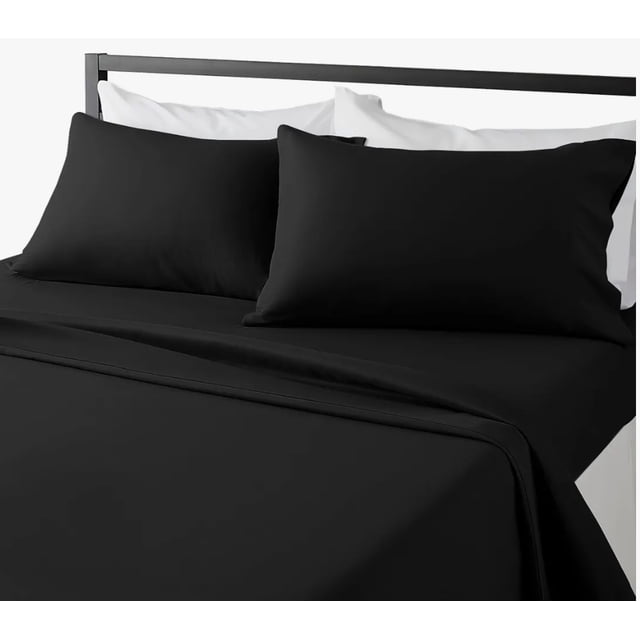 Sábana King Size 2000 Hilos Tacto Suave Egipcio Modelo Negro