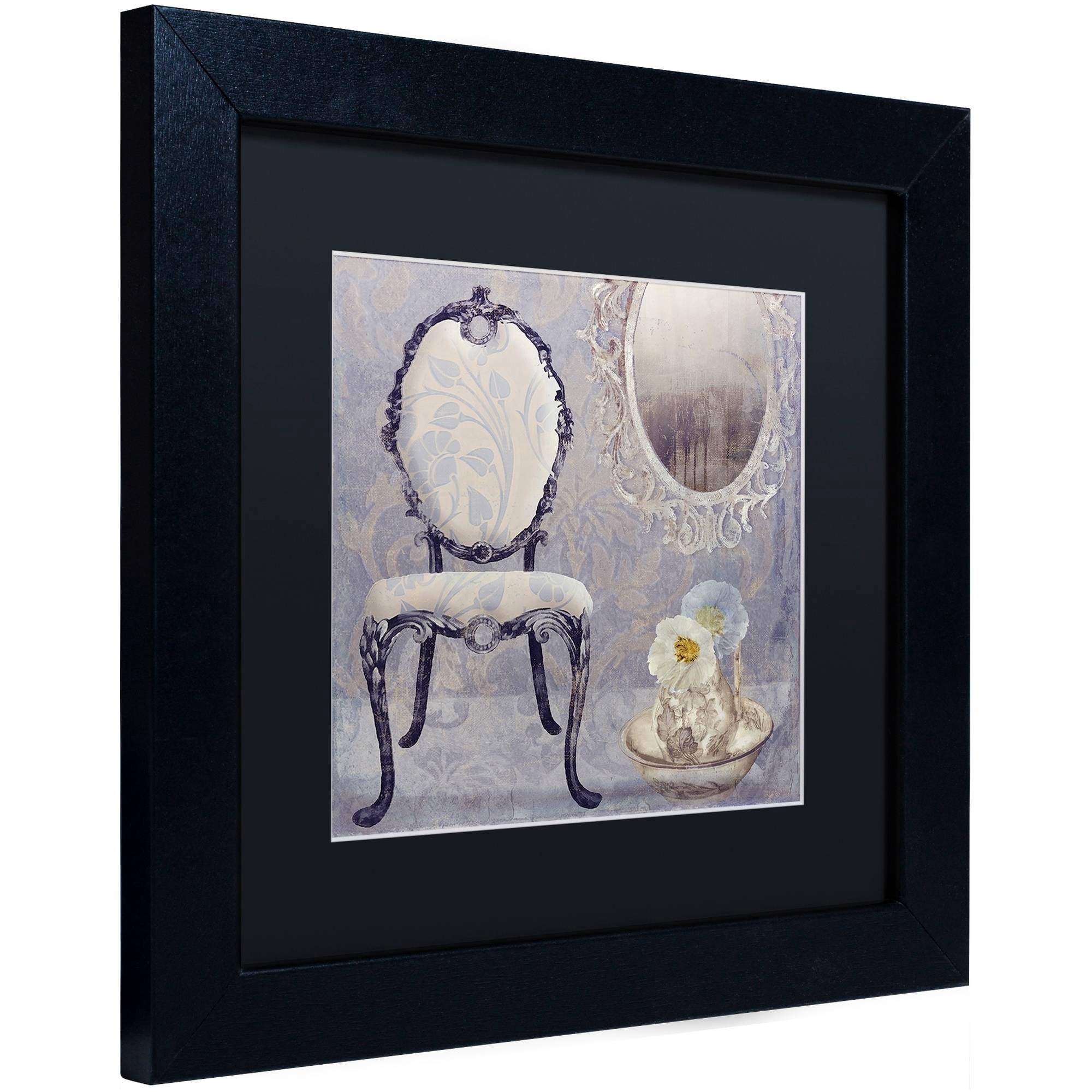 Trademark Fine Art "Salon II" Canvas Art by Color Bakery Black Matte, Black Frame
