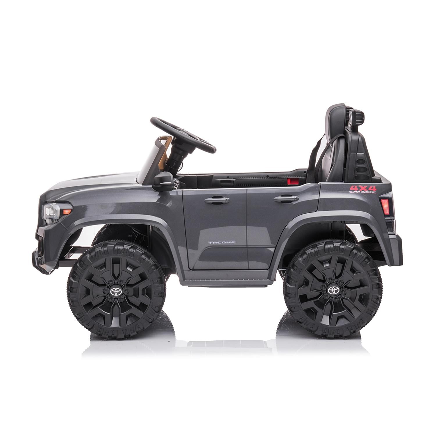CIPACHO 12V Electric Cars for Kids, Licensed Toyota Tacoma Ride On Car, Remote Control Truck Car for Boys Girls, Battery Powered Kids' Vehicles with MP3, FM, LED Lights, Gray CIPACHO 12V Electric Cars for Kids, Licensed Toyota Tacoma Ride On Car, Remote Control Truck Car for Boys Girls, Battery Powered Kids' Vehicles with MP3, FM, LED Lights, Gray