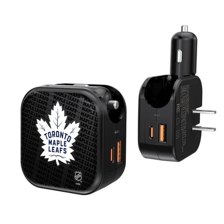 Toronto Maple Leafs Team Logo Dual Port USB Car & Home Charger Toronto Maple Leafs Team Logo Dual Port USB Car & Home Charger