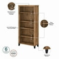 thumbnail image 3 of Bush Furniture Somerset Tall 5 Shelf Bookcase in Fresh Walnut, 3 of 5