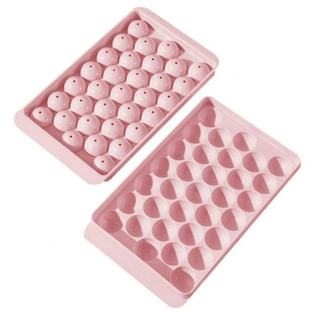 

Round Ice Cube Tray with Lid Ice Ball Maker Mold for Freezer with Container Mini Circle Ice Cube Tray Making 66PCS Sphere Ice Chilling Cocktail Whiskey Tea Coffee