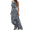 thumbnail image 5 of Henpk Summer Dresses for Women Striped T Shirt Dress Casual Midi Dress Short Sleeve Sundress with Pockets Sexy Summer Boho Maxi Long Evening Party Beach Dress Sundress Black XXL, 5 of 6
