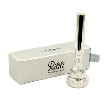 Paititi Silver Plated Bb 3C Trumpet Mouthpiece (Best Trumpet Mouthpiece For Marching Band)