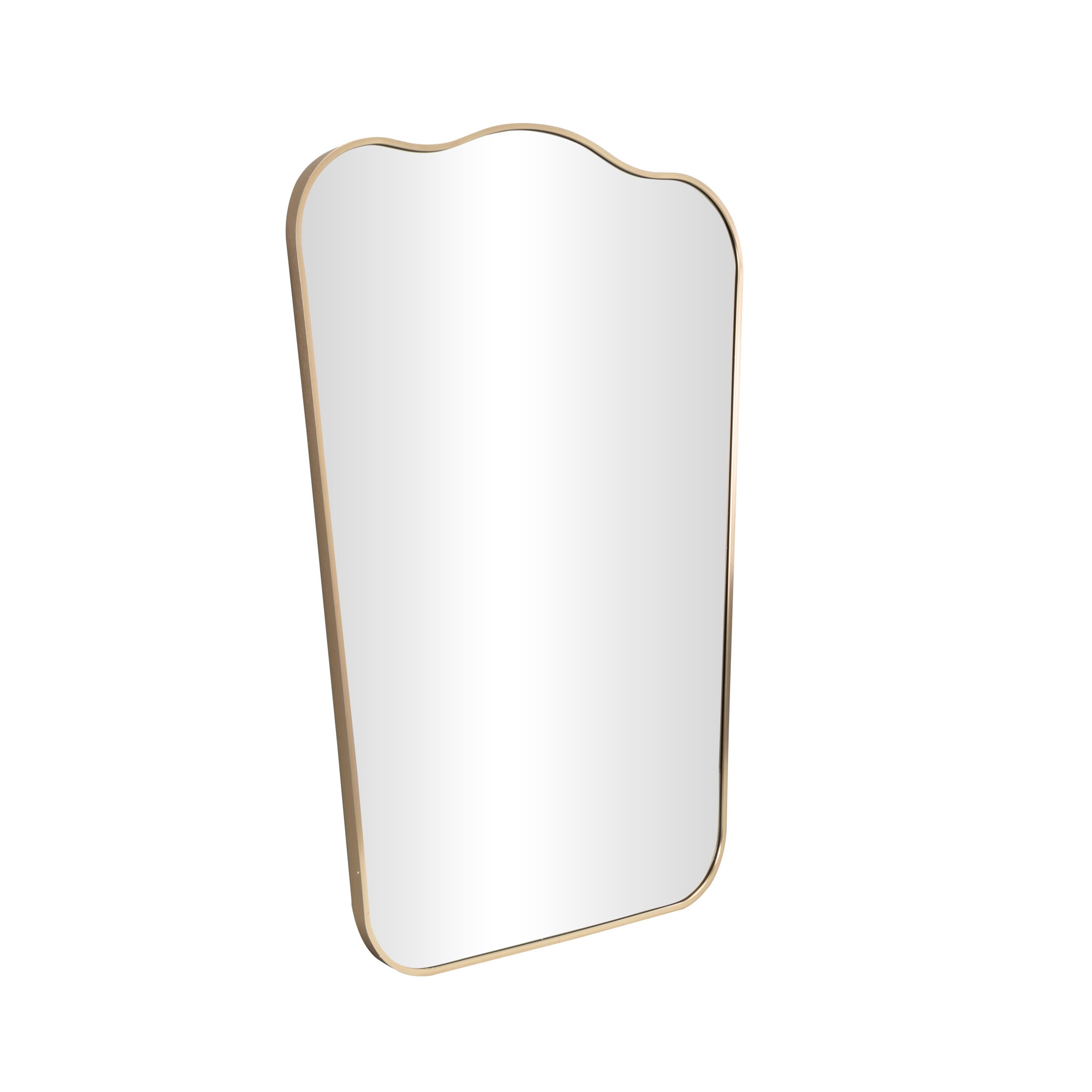 DecMode 24" x 36" Gold Wall Mirror with Thin Frame
