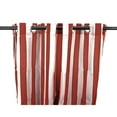 thumbnail image 2 of Jordan Manufacturing 54" x 84" Grommet Outdoor Curtain Panel - 54X84 Pompei Red/White Stripe, 2 of 5