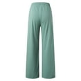 thumbnail image 5 of Dexiang Womens Causal Wide Leg Pants,Plud Sieze Sweatpants for Juniors Teen Girls Clearance Casual High Waisted Workout Joggers Lounge Pants Athletic Baggy Mint Green XL, 5 of 7