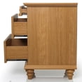 thumbnail image 6 of Furniture of America Calix Traditional Wood 3-Drawer Kids Nightstand, Oak, 6 of 13