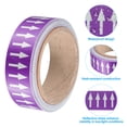 thumbnail image 3 of Unique Bargains Flow Arrow Tape, Polyethylene Pipe Marking Sticker, 1.2 inch x 33 ft, Purple/White, 3 of 4