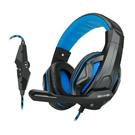 ENHANCE GX-H2 Computer Gaming Headset - Stereo PC Gaming Headset with Plush Ear Padding, Adjustable Headband and Microphone - Works with Computers, Compatible with Skype, Discord, and (Best Wireless Headset For Skype)