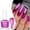 Hot Pink, variant on Metallic Nail Polish, Mirror Shiny Metal Effect Long-Lasting Quick Dry Nail Lacquers, Multicolor DIY High Gloss Chrome Nail Art Gel Polish, 7ml