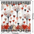 thumbnail image 2 of Valentines Day Shower Curtain with 12 Hooks, Valentine Heart Shower Curtain, Valentine Shower Curtains for Bathroom Decor, 72x72 Inch, 2 of 6