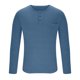thumbnail image 4 of Blusas y camisas de manga larga con cuello redondo para hombre, cuello redondo, botones, boca plana, deportivas para hombre, blusas y camisas de manga larga con cuello redondo para hombre, 4 of 6