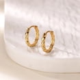 thumbnail image 5 of NICKSUN Small Hoop Dangle Earrings for Women, Trendy Dainty Wheat Weaving Irregular Geometric Stud Earrings Fashion Jewelry Gift, 5 of 17