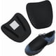 thumbnail image 1 of Polainas de cuero para soldadura (1 par), protectores de zapatos, resistentes al calor y a la abrasión, cubre cordones, ignífugos, para hombre y mujer, color negro., 1 of 9
