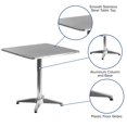 thumbnail image 2 of Table carrée de 27,5 po pour l'intérieur et l'extérieur en aluminium avec base, 2 of 8