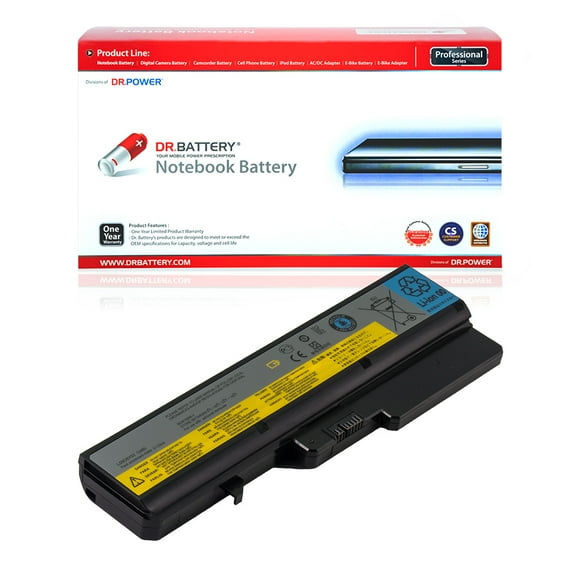 DR. BATTERY - Replacement for Lenovo IdeaPad Z370 / Z560 / Z565 / Z570 / Z570A / Z575 / L09C6Y02 / L09L6Y02 / L09M6Y02 / L09S6Y02 / L10C6Y0 / L10C6Y02 / L10M6F21 / L10N6Y02 / L10P6F21 / L10P6Y22